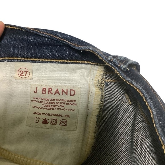 J Brand Skinny Jeans Sz 27 Dark Wash - Picture 3 of 9